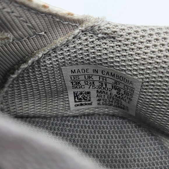 Adidas Nemeziz Boys Girls Soccer Cleats Size 13K Gray/Orange Striped FG Youuth - Picture 7 of 7